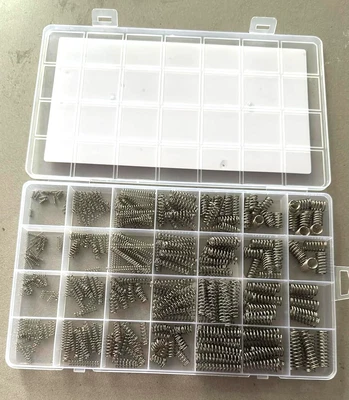390-Piece Compression Spring Assortment Kit, 28 Sizes Small Springs Set, NEW