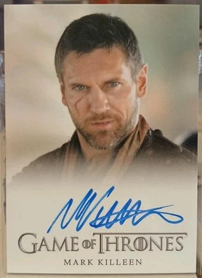 💥Juego de Tronos Temporada 3 Mark Killeen Autógrafo como Mero 2014 Full-leed 🔥⚔️  Foto 1 de 2