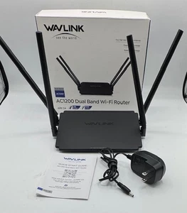 WAVLINK AC1200 WiFi Router Dual Band Wireless WiFi 5 Router Long Range Coverage - Picture 1 of 7