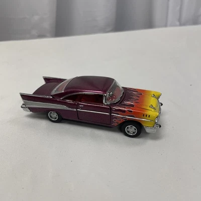 Chevy Bel Air Flames Hot Rod 1957 Franklin Mint 1:43, suelto/sin caja Foto 1 de 4