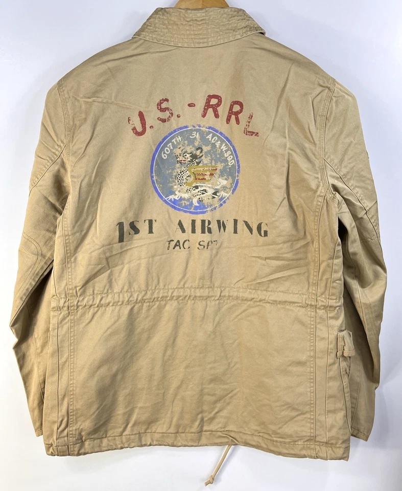 RRL Ralph Lauren Dragon US Military Field M65 Utility Jacket Coat 1st Airwing M - Image 1 of 4