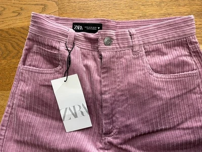 ZARA Cordhose Damen Pink / Rosa Gr. XS NEU - Bild 1 von 4