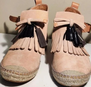 Intropia Made in Spain Womens Euro37/7 Suede Booties - Foto 1 di 11