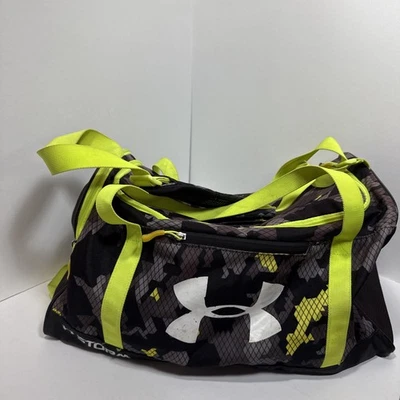 Bolsa de viagem Under Armour Storm média para academia verde neon - Imagem 1 de 4