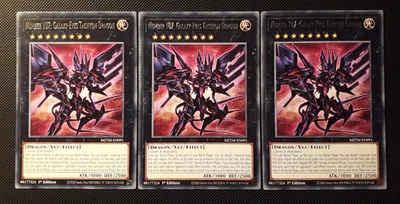 Yu-Gi-Oh! 3x Number 107: Galaxy-Eyes Tachyon Dragon, MZTM-EN091, Rare, 1.Ed., NM - Bild 1 von 2