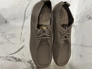 Itazero Mens 12 Khaki Slip On Casual Shoes Comfort - Picture 1 of 6