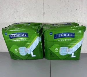 Medline FitRight OptiFit Ultra Desechable Adulto/Pañal Calzoncillo Grande 40 ct - Imagen 1 de 2