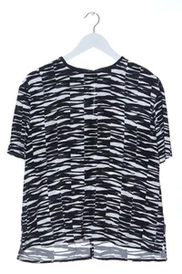 CALVIN KLEIN Blusa de manga corta Mujeres Blusa Talla EU 36 negro-blanco - Imagen 1 de 5