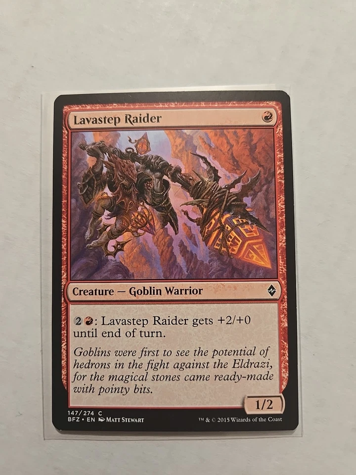 Lavastep Raider - Battle for Zendikar - LP - MTG Magic - Common - Creature  - Image 1 of 1