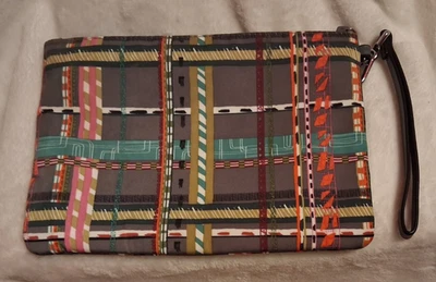 Bolsa organizadora de pulseira VERA BRADLEY Midtown City xadrez com zíper bolsa cosmética - Imagem 1 de 2