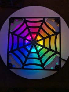 2x - 120mm Pokrowce wentylatorów Spider Web niestandardowy zestaw - Zdjęcie 1 z 4