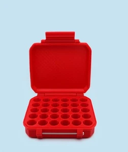 Bright Red 3ml 30 Vial Heavy Duty Storage Case - Picture 1 of 7