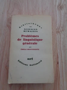 Problèmes de linguistique générale par Emile Bienveniste 1966 SC - Imagen 1 de 1