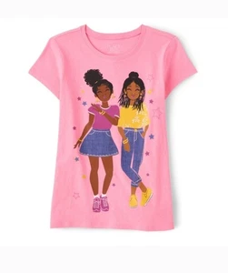 The Children’s PlaceGirls Girl Graphic Tee - Bright Pink Size 7/8 - Picture 1 of 2