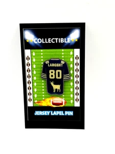 Seattle Seahawks Steve Largent jersey lapel pin-Classic HOF Collectable - Picture 1 of 1