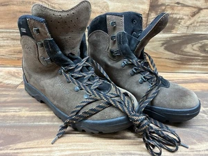 Vintage Salomon Herren Contagrip Wildleder Braun Wanderschuh Schuhgröße 9 Gebraucht Outdoor - Bild 1 von 16