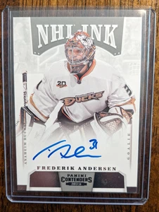2013-14 Panini Playoff Contenders - NHL Ink Frederik Andersen #I-FA (AU, RC) - Bild 1 von 7