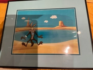 WARNER BROS LOONEY TUNES WILE E COYOTE ORIGINAL PRODUCTION CEL - Picture 1 of 2