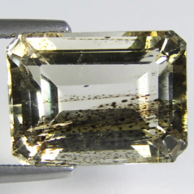 7.90Cts Fine Collection Natural Pale Yellow Unheated Scapolite Emerald Cut VDO - Image 1 of 2