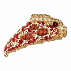 Kit de punto de cruz de cuentas de rebanada de pizza Mill Hill 2018 cosecha de otoño MH181823 - Imagen 1 de 1