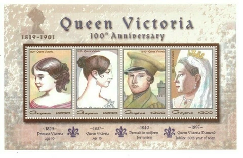 Guyana - 2001 - Queen Victoria - Sheet Of 4 - MNH Cover