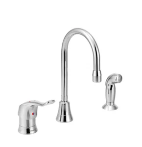 Moen 8138 CHROME - Commercial M Dura Kitchen Faucet w/Side Spray, - Picture 1 of 1