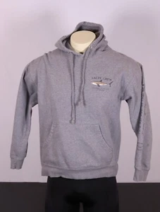 SALTY CREW Adulto Mediano Sudadera con Capucha Sudadera-Gris Pesca Tiburón - Imagen 1 de 9