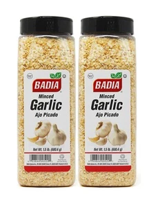2 PACK Badia Minced Garlic/Dried/Flakes/Ajo/Picado/Seco/Kosher/2x1.5 Lb - Picture 1 of 1