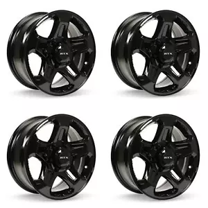Set of 4 Black 16in Alloy Wheel Rims for Mercedes-Benz Sprinter, RTX 82740 - Picture 1 of 6