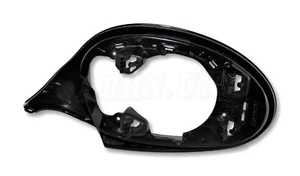 BMW 1 3 Series -08 Left Side Door Mirror Supporting Anello Bezel Gloss Black - Picture 1 of 8