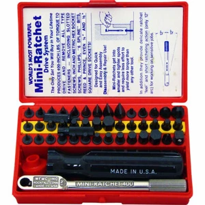 Wadsworth Super Deluxe Set 52pc WFMC 4-52 MINI RATCHET TOOL KIT - Picture 1 of 2