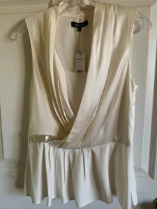 SZ 6 LAFAYETTE 148 NEW YORK CLOUD BLOUSE TOP NWT $348 NWT - Picture 1 of 2