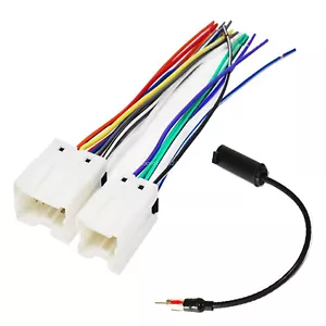 Aftermarket Radio Wire Harness + Antenna Adapter For Nissan Altima Maxima 95-05 - Foto 1 di 5