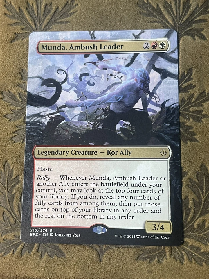 Munda, Ambush Leader Hand Painted Alter MTG Legendary Edh Rare Boros Kor Ally - Image 1 of 1