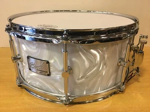 Canopus BR-1465 Birch Snare Drum 14x6.5 - Black Satin Finish Japan Free Shipping - Picture 1 of 19