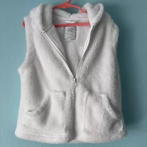 Gymboree Girls Full Zipper Hooded Lined Vest Size M 7/8 - Picture 1 of 4