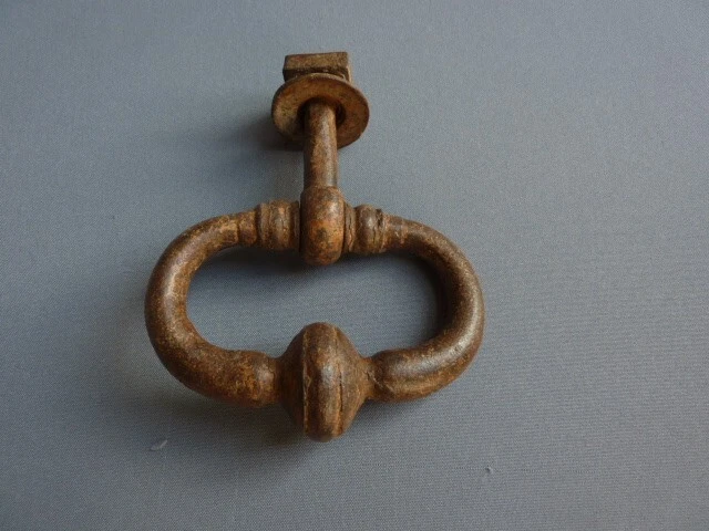 HEURTOIR DE PORTE ANCIEN XIXème FER FORGE KNOCKER DOOR - Photo 1/4