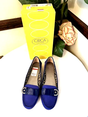 Circa Joan & David Greenland Loafers Ultraviolet Nubuck Blue Flats Women’s 10M - Image 1 of 4