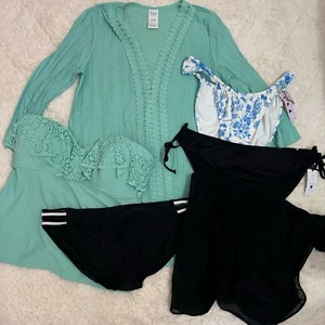 Womens Size XL Swimwear Lot Coverup Bikini Bottoms Catalina Target - Picture 1 of 6