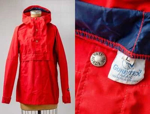 Parka North Face roja Goretex años 70 con capucha parka de montaña chaqueta para mujer - Imagen 1 de 9