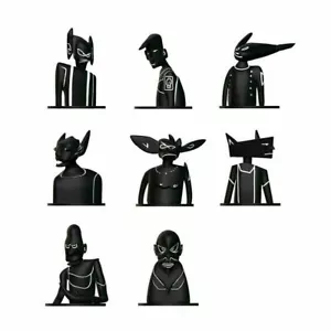 FUTURA LABORATORIES 2000 3XVERSE 3 INCH COLLECTIBLE FIGURE 1 ONE BLIND BOX BLACK - Picture 1 of 8