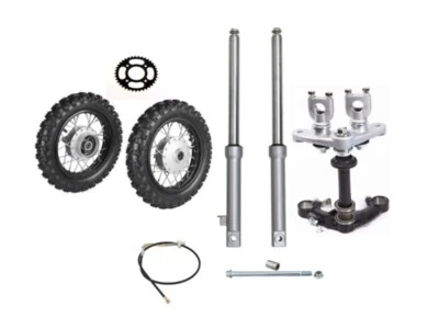 Horquillas delanteras 2.50-10 rueda para moto de cross CRF50 PW50 XR 50cc 70 Coolster 110cc Foto 1 de 4