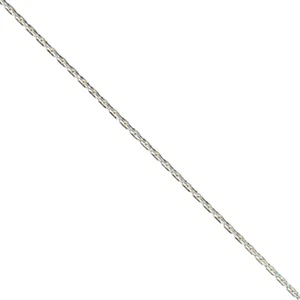 50 CM STERLING SILVER STRONG FINE BEADING CHAIN, 0.65 MM, STYLE 1 - Picture 1 of 2