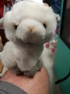 Peluche Applausi Capra Bianco Grigio RARO Peluche 6" Mini Giocattolo 49591 RARO - Foto 1 di 8