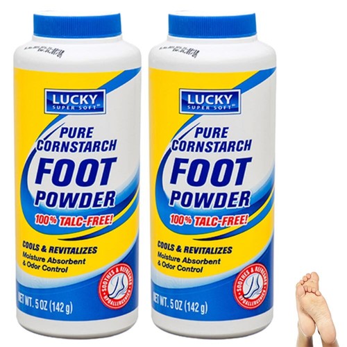 2 Foot Powder Odor Control Eliminator TalcFree Cools Shoe Deodorizer