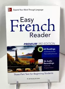 Easy French Reader Premium, 3rd Edition: Three-Part Text-Beginners (2015 TP) NEW - Imagen 1 de 8