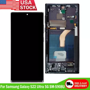 For Samsung Galaxy S22 Ultra 5G SM-S908U/U1/W OLED Display Touch Screen Replace - Picture 1 of 7