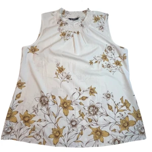 BloomChic Blouse Womens 14/16 Floral Boho Relaxed Top Shirring Cottage Shirt - Bild 1 von 10