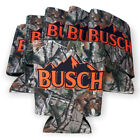 BRAND NEW Busch Beer Coolies Coozies Set of (6) Camo Camoflauge Anheuser Hunting
