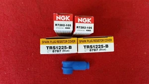 NGK Plugs and Plug Caps PAIR Suits Yamaha TZ250 89 Onwards. New ms - Picture 1 of 1